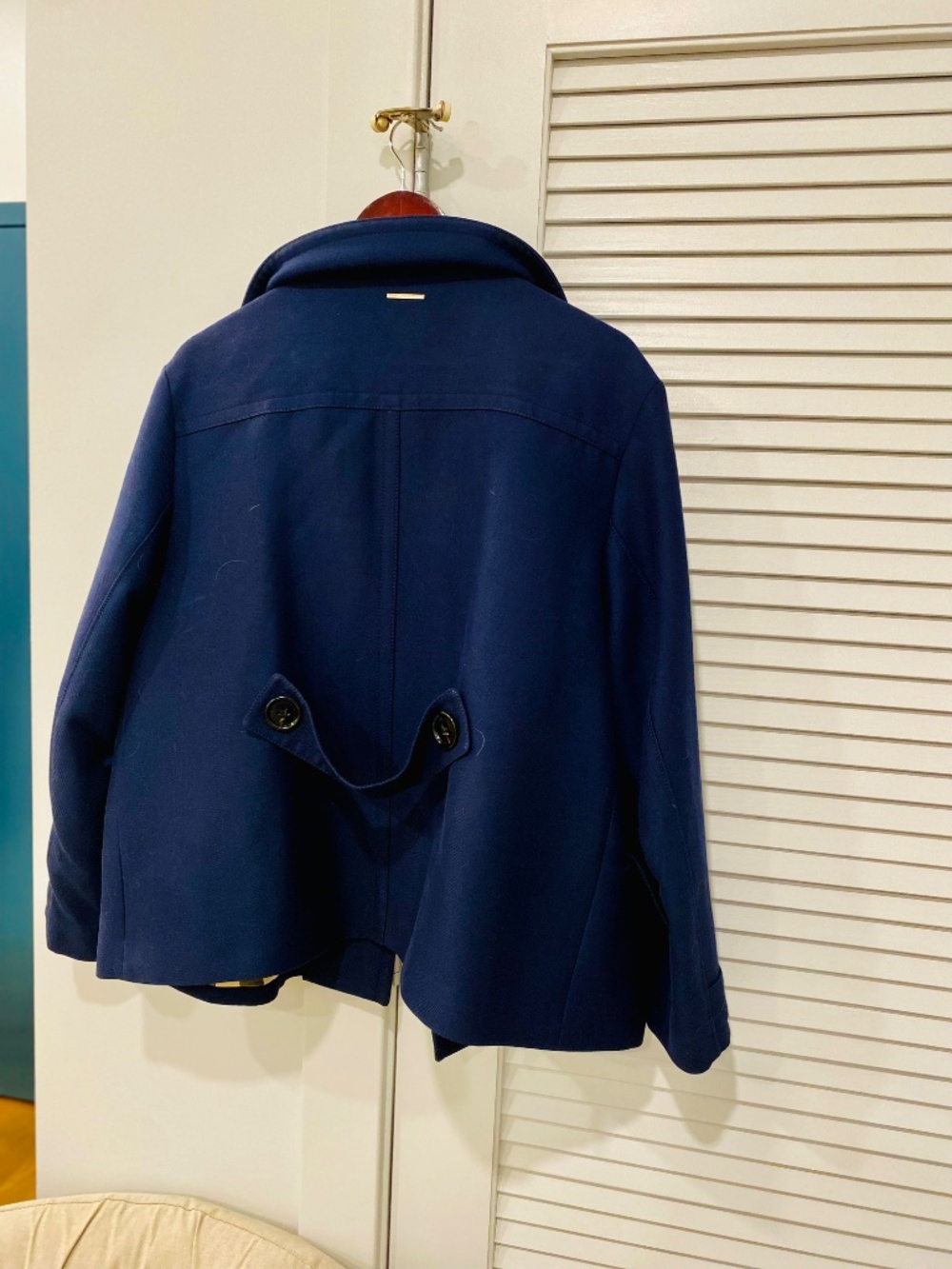 Burberry coat navy in pristine condition - Picture 5 of 5